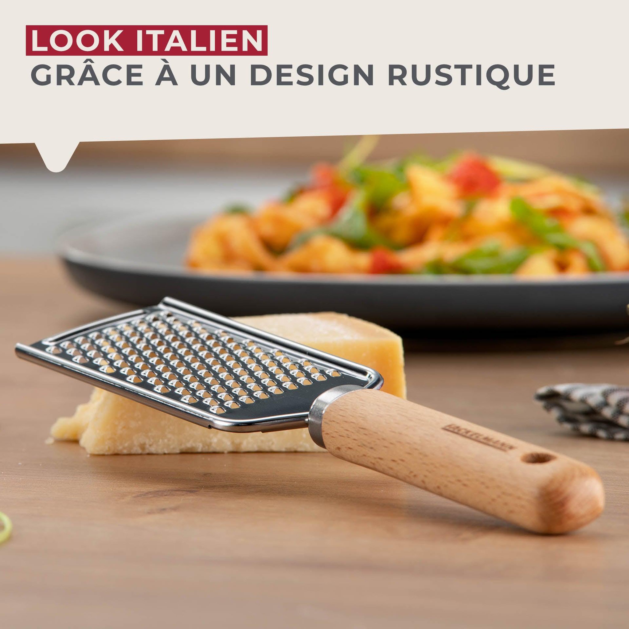 Voir la diapositive 5 : Fackelmann Râpe à fromage manuelle 22 cm fackelmann pizza & pasta