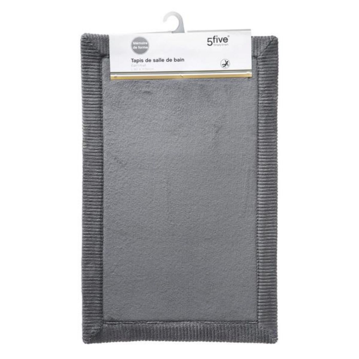 Paris Prix Tapis de Bain Mémoire de Forme  Trio  50x80cm Gris