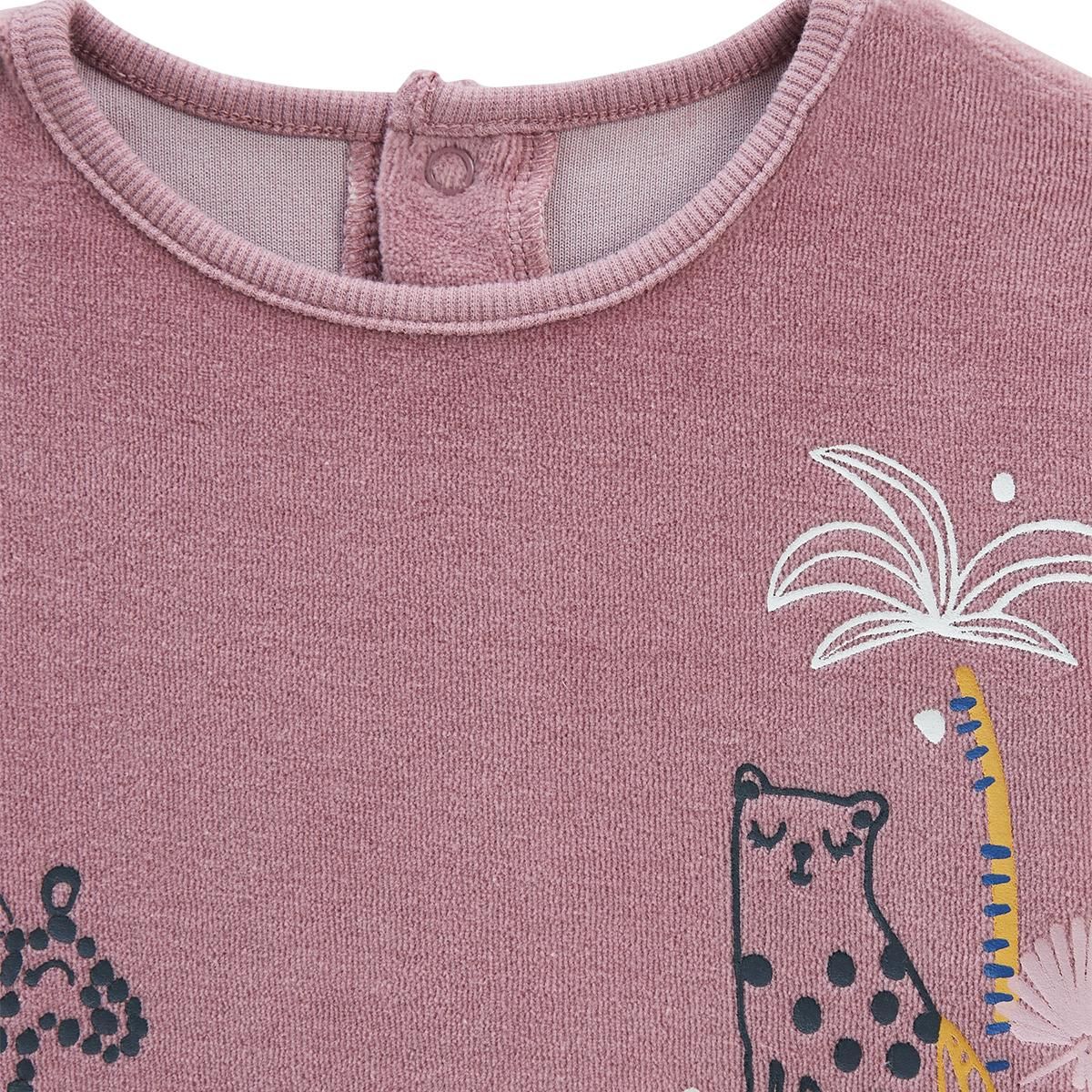 Petit Béguin Pyjama enfant en velours Thaîs