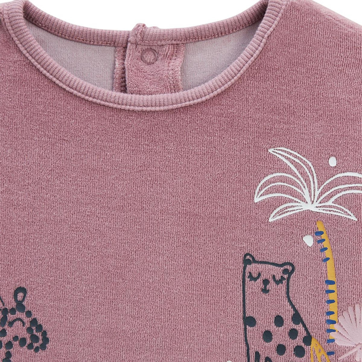 Petit Béguin Pyjama enfant en velours Thaîs