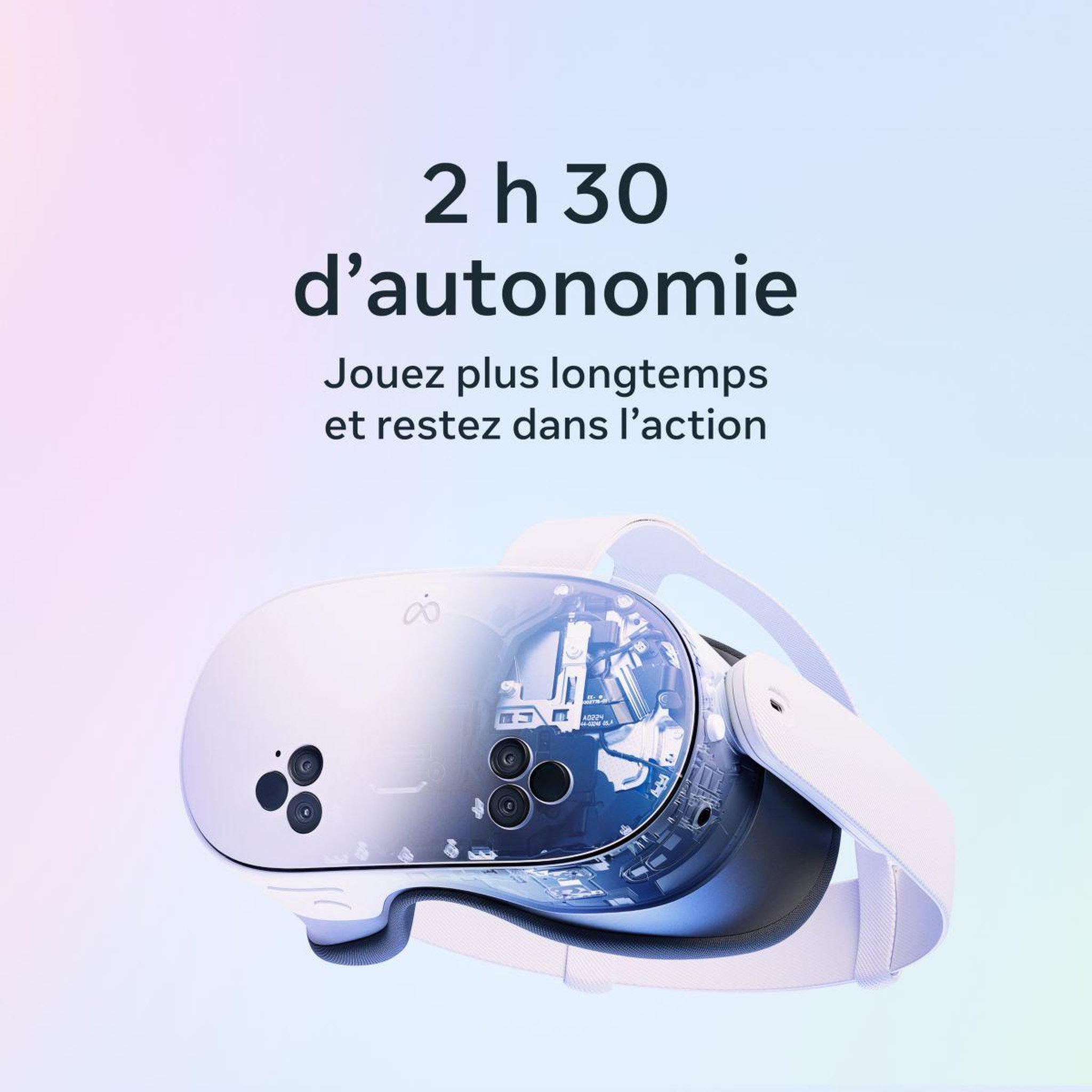 Voir la diapositive 2 : META Casque de réalité virtuelle Quest 3S 128 Go