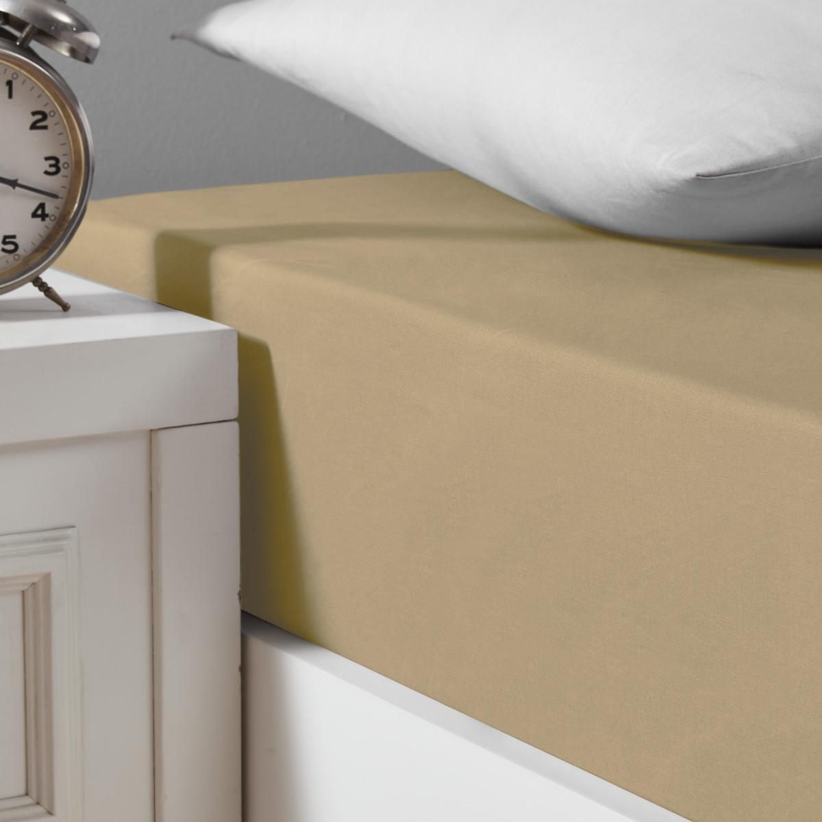 Sensei Maison Drap housse en coton lavé biologique bonnet 30 cm ORGANIKA