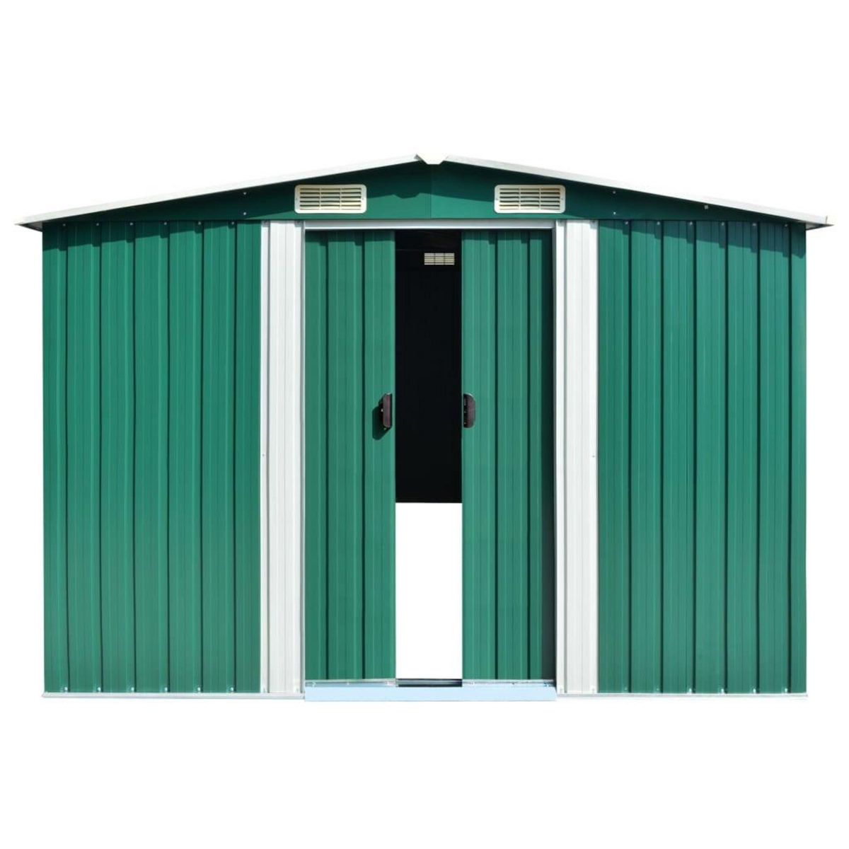 VIDAXL Abri de jardin Vert 257x779x181 cm Acier galvanise