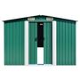 Voir la diapositive 3 : VIDAXL Abri de jardin Vert 257x779x181 cm Acier galvanise
