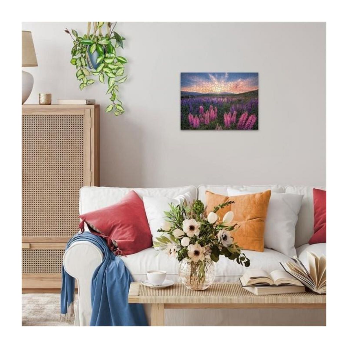 RAVENSBURGER Ravensburger-Puzzle 500 pieces-Les lupins (Nature edition)-Des 12 ans - Puzzle de qualité supérieure-12000688