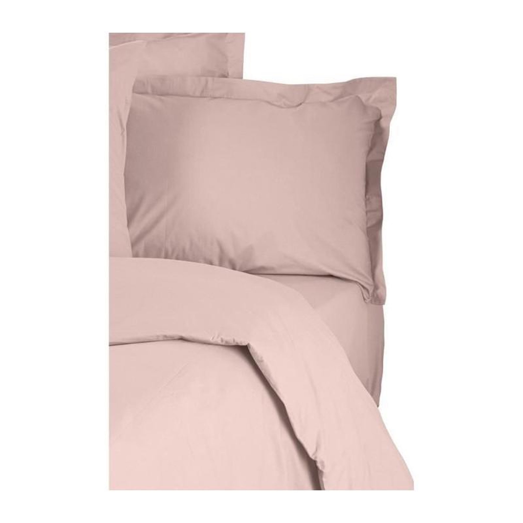 Voir la diapositive 4 : GENERIQUE Parure de lit - 1 housse de couette 220 x 240 cm + 2 taies d'oreiller 60 x 60 cm - 100% coton renforcé - Marron