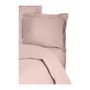 Voir la diapositive 4 : GENERIQUE Parure de lit - 1 housse de couette 220 x 240 cm + 2 taies d'oreiller 60 x 60 cm - 100% coton renforcé - Marron
