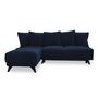 Voir la diapositive 6 : BEST MOBILIER Royal - canapé d'angle gauche - 4 places - convertible avec coffre - en velours