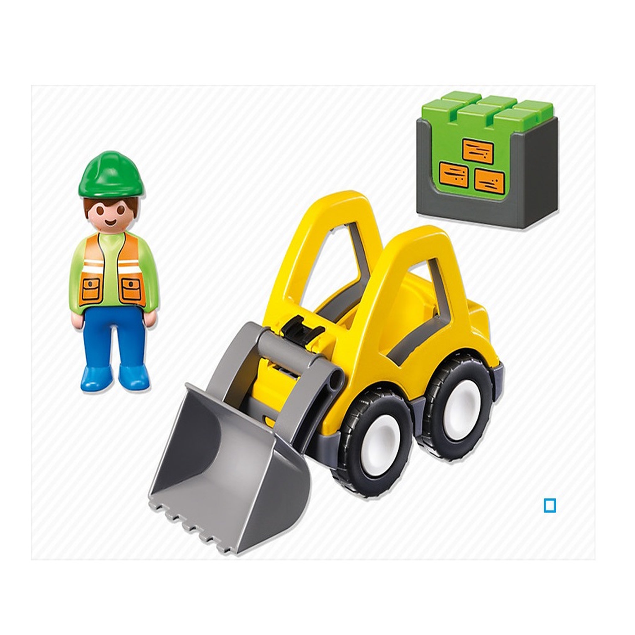 Voir la diapositive 2 : PLAYMOBIL 6775 - 1.2.3 - Chargeur et Ouvrier