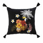 Voir la diapositive 1 : Paris Prix Housse de Coussin  Coco Crush  40x40cm Noir