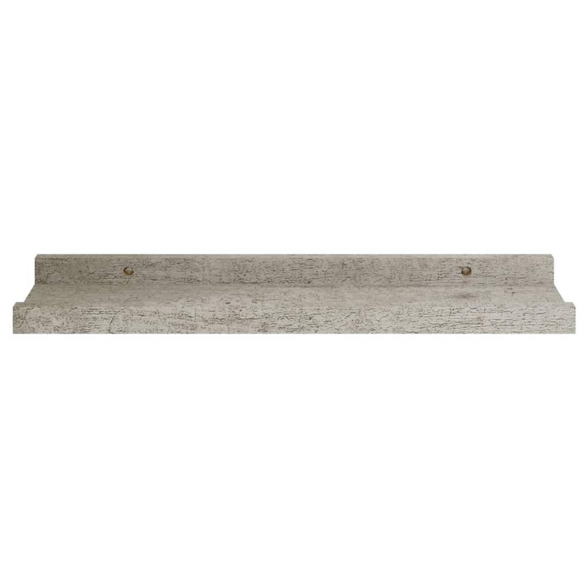 VIDAXL Etageres murales 2 pcs Gris beton 40x9x3 cm