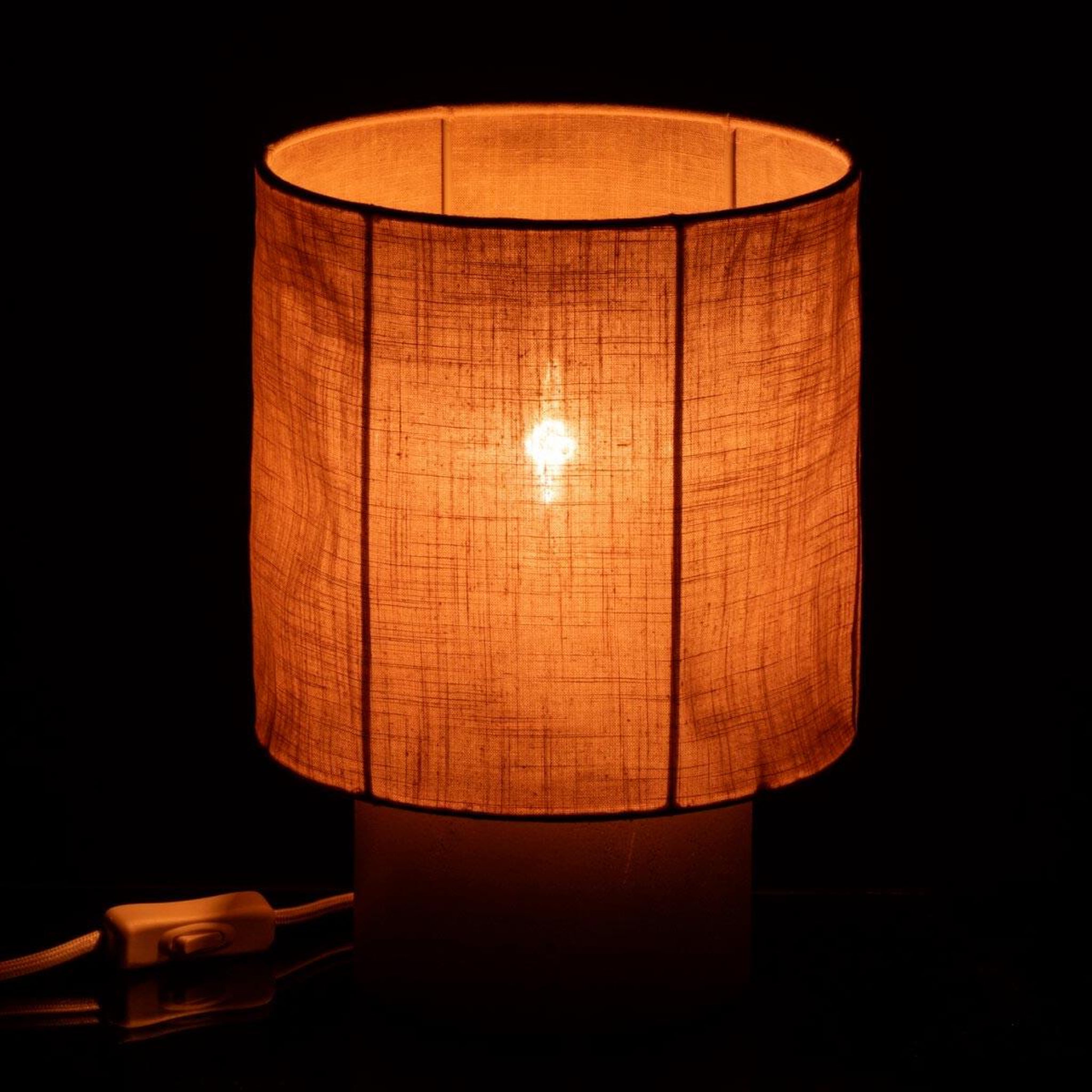 Voir la diapositive 3 : J-LINE Lampe à poser  havel  28cm beige