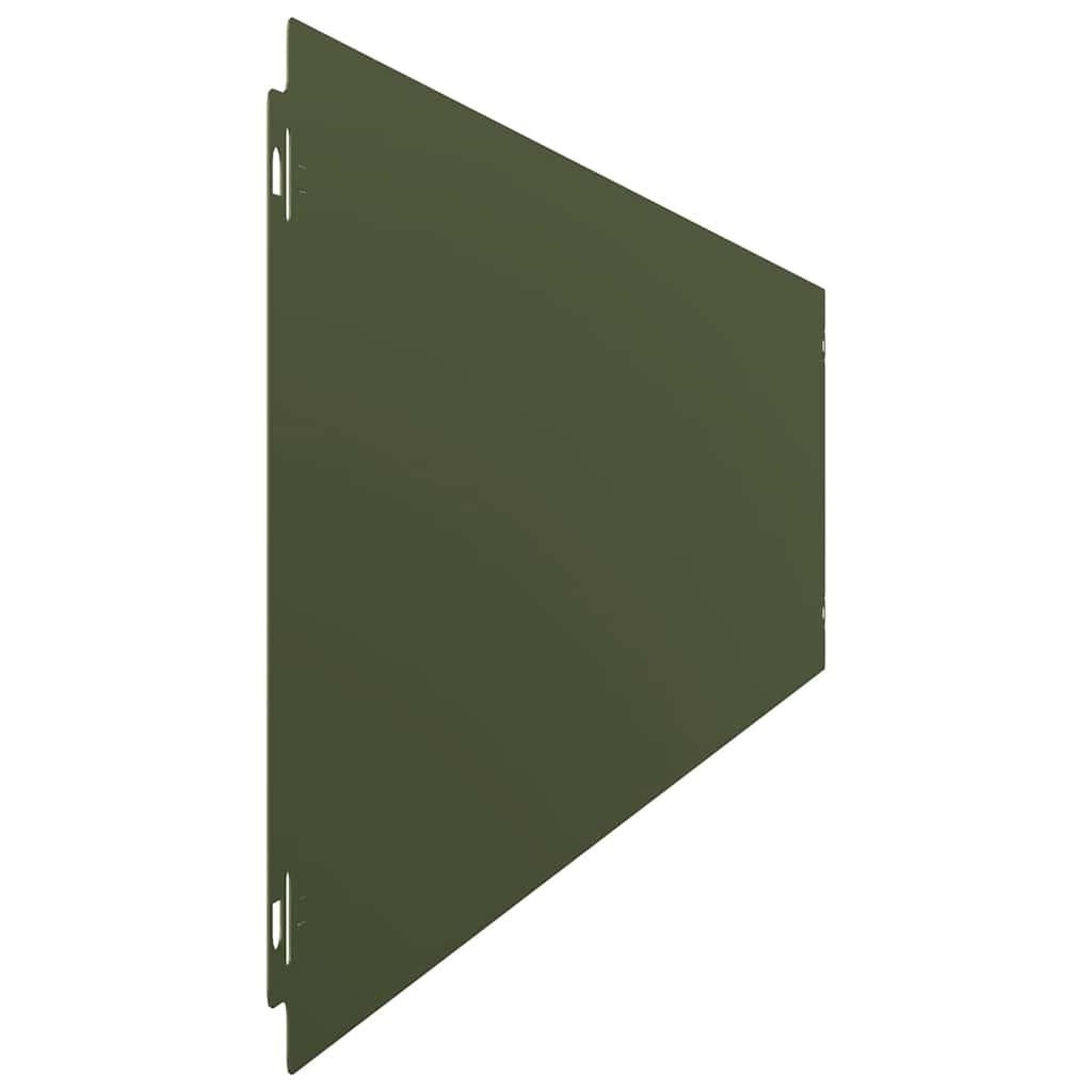 Voir la diapositive 5 : VIDAXL Bordures pelouse 10pcs vert olive 20x103cm acier lamine a froid
