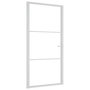 Voir la diapositive 2 : VIDAXL Porte interieure 102,5x201,5 cm Blanc Verre ESG et aluminium