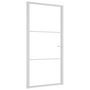 Voir la diapositive 2 : VIDAXL Porte interieure 102,5x201,5 cm Blanc Verre ESG et aluminium