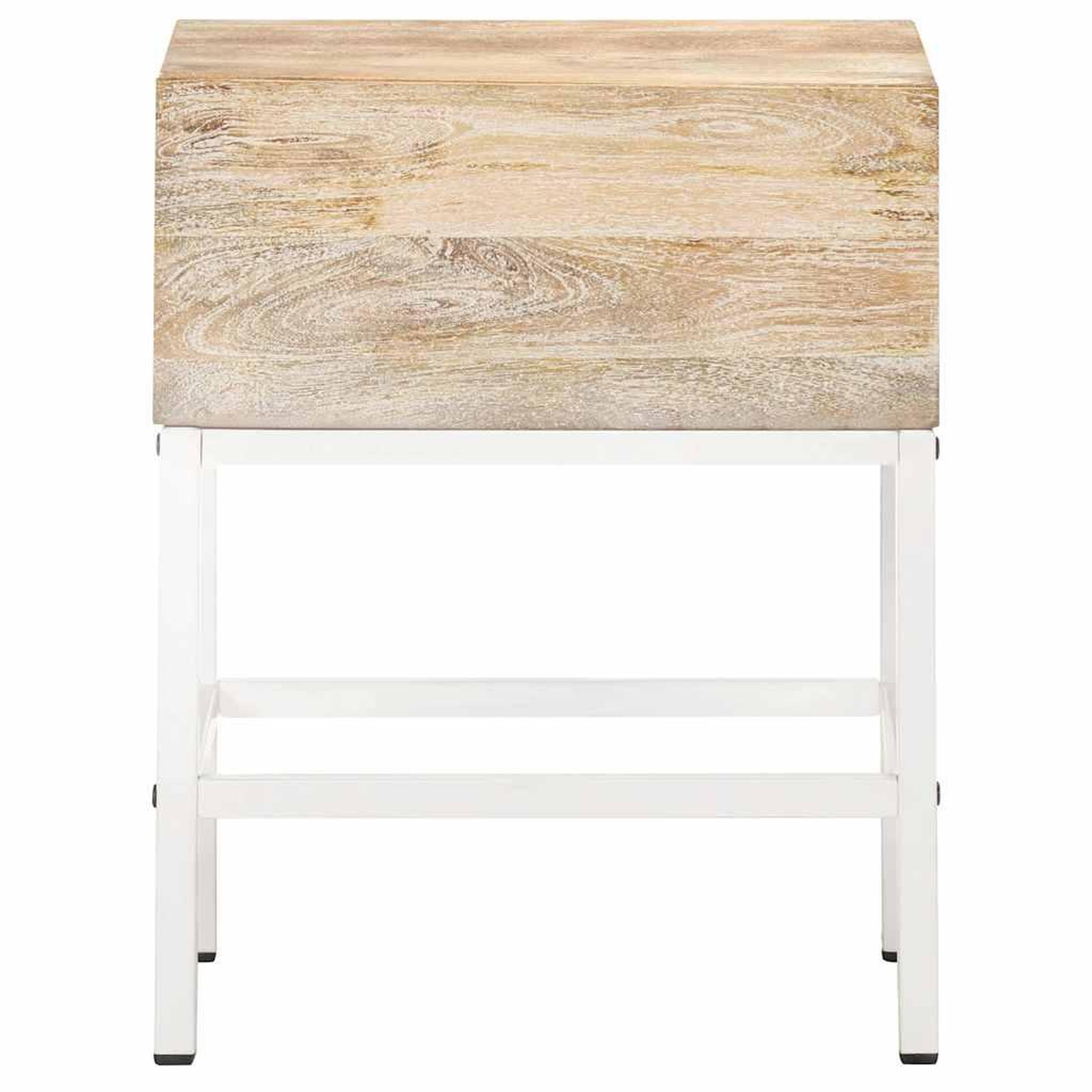Voir la diapositive 3 : VIDAXL Table de chevet 40x30x50 cm bois de manguier massif