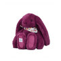 Voir la diapositive 2 : DOUDOU ET COMPAGNIE Peluche lapin fleurette - prune 35 cm