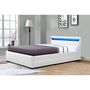 Voir la diapositive 1 : Habitat et Jardin Lit LED avec 4 tiroirs  Nico  - 160 × 200 cm - Blanc