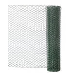 CENTRALE BRICO Grillage pour animaux triple torsion vert, H.0.5 x L.3 m, maille H.13 x l.13 mm