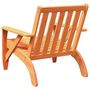 Voir la diapositive 5 : VIDAXL Chaise de jardin adirondack cire marron 75x77x77 cm