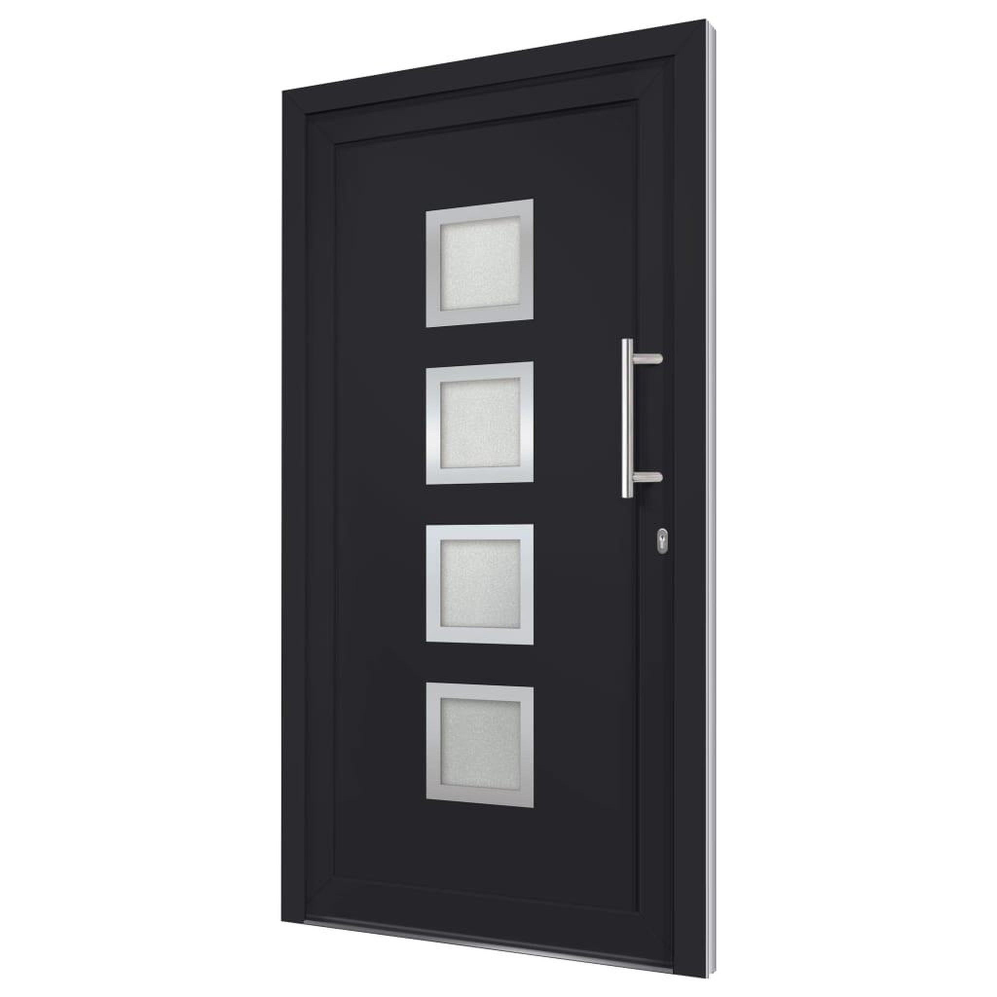 Voir la diapositive 4 : VIDAXL Porte d'entree Anthracite 108x200 cm