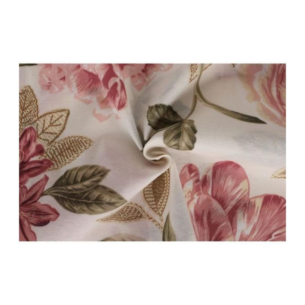 GENERIQUE Parure de lit - 1 housse de couette 220 x 240 cm + 2 taies d'oreiller 60 x 60 cm - 65% coton, 35% polyester - Creme