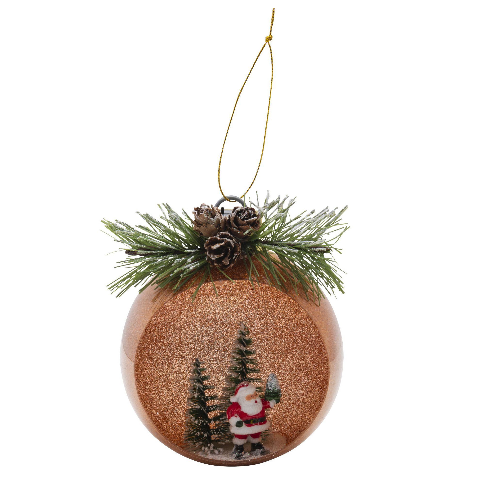 WERKAPRO Boule Papa Noël lumineuse orange