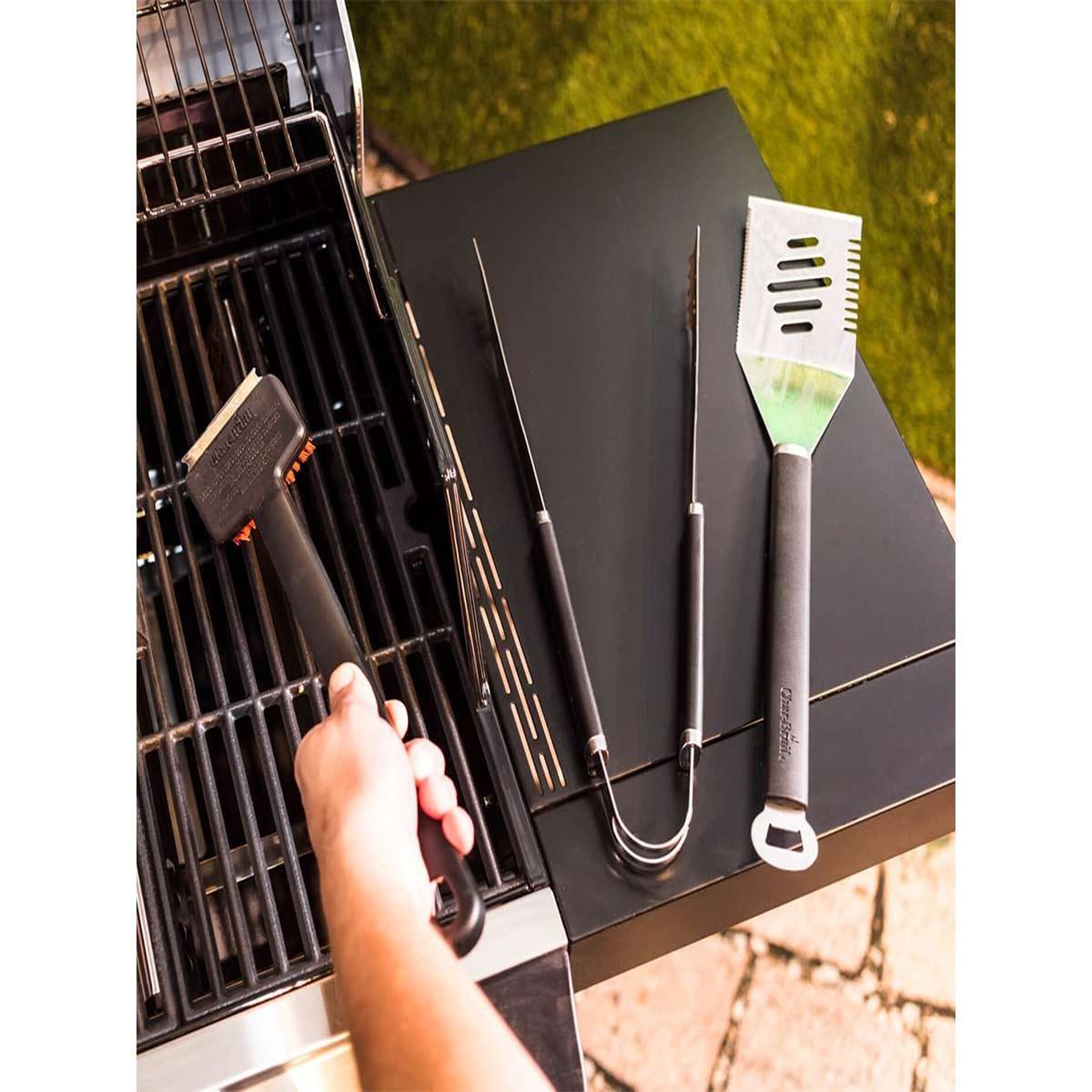 Voir la diapositive 2 : CHAR-BROIL Kit de 3 ustensiles pour débutant - char-broil