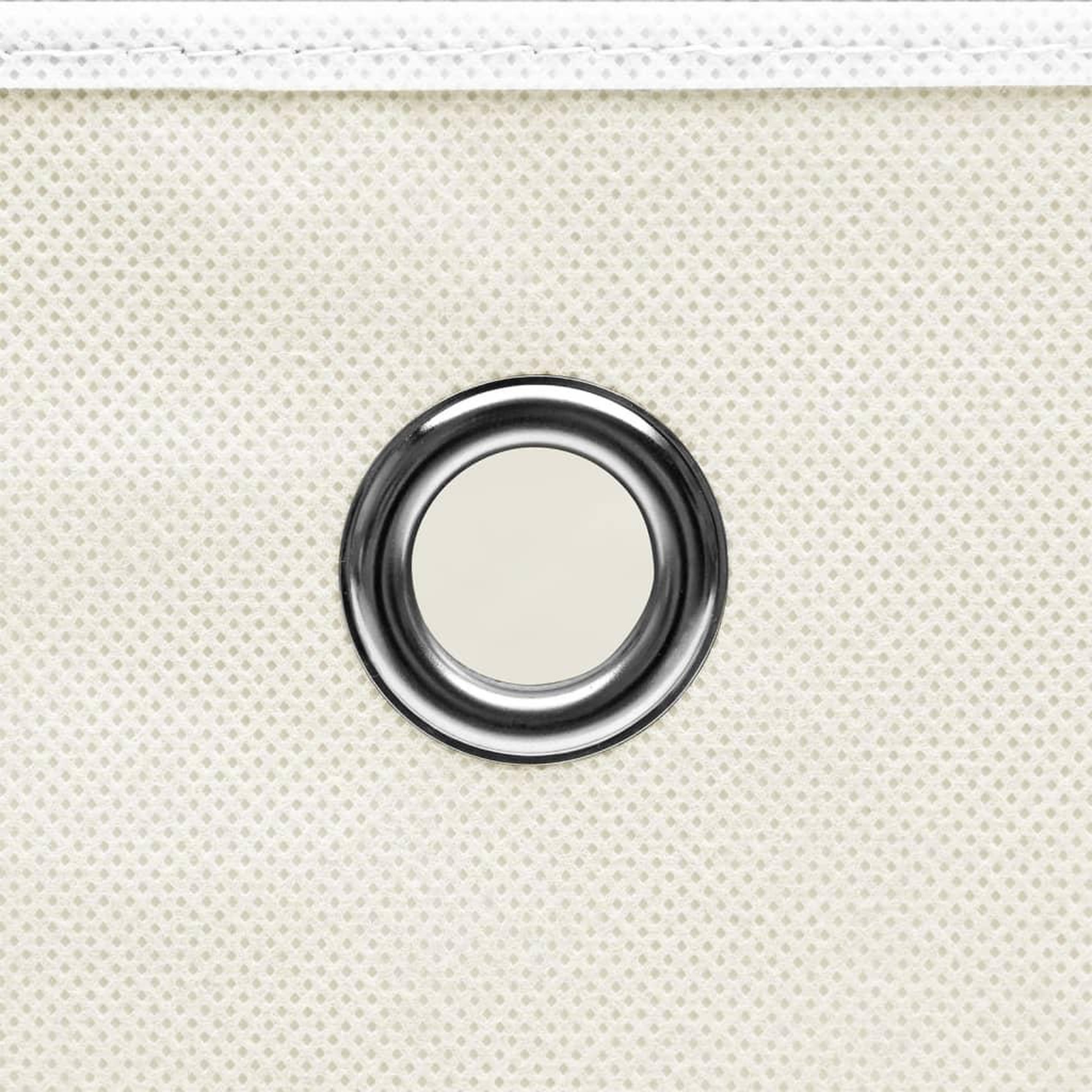 Voir la diapositive 4 : VIDAXL Boîtes de rangement 4 pcs Blanc 32x32x32 cm Tissu