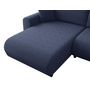 Voir la diapositive 5 : BEST MOBILIER Rosalie - canapé d'angle réversible 4 places convertible avec coffre en velours texturé