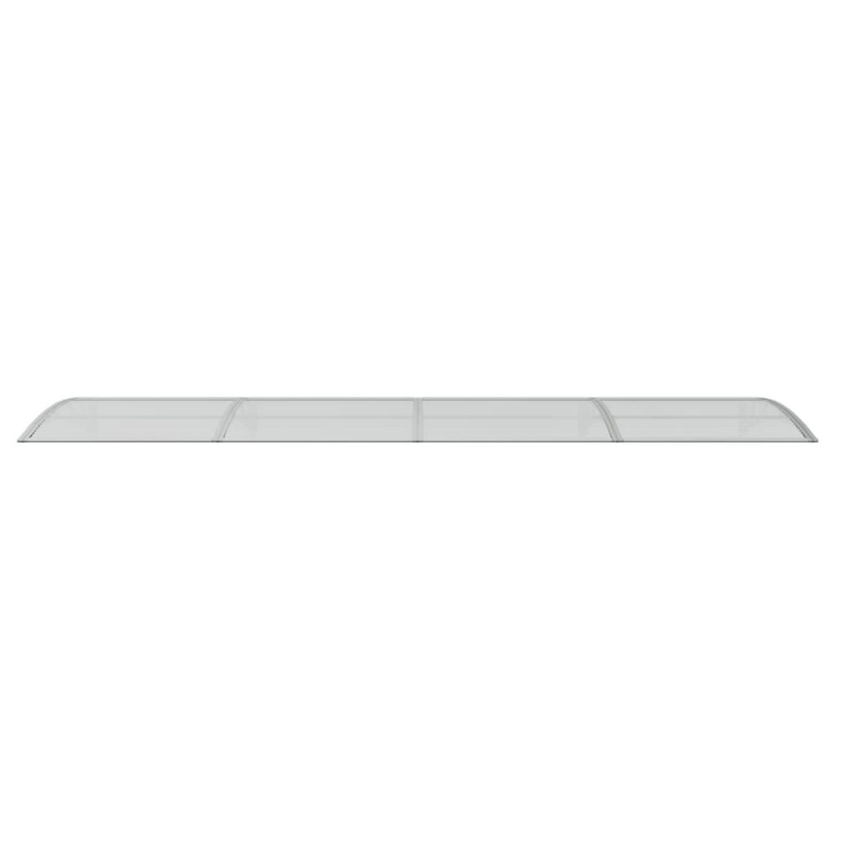 VIDAXL Auvent de porte Gris 400x100 cm Polycarbonate