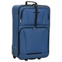 Voir la diapositive 3 : VIDAXL Ensemble de bagages de voyage bleu tissu