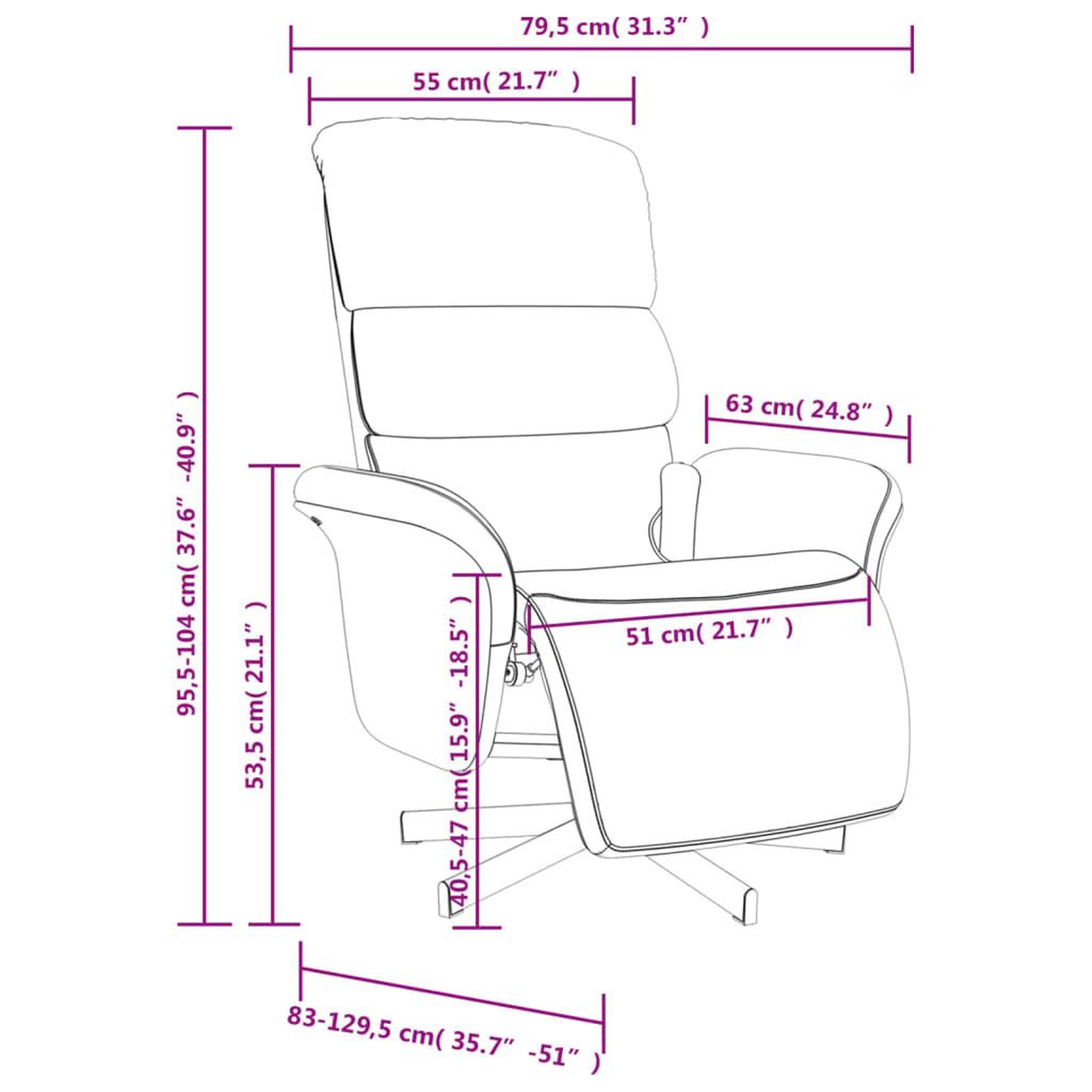 Voir la diapositive 6 : VIDAXL Fauteuil inclinable de massage et repose-pieds gris clair tissu