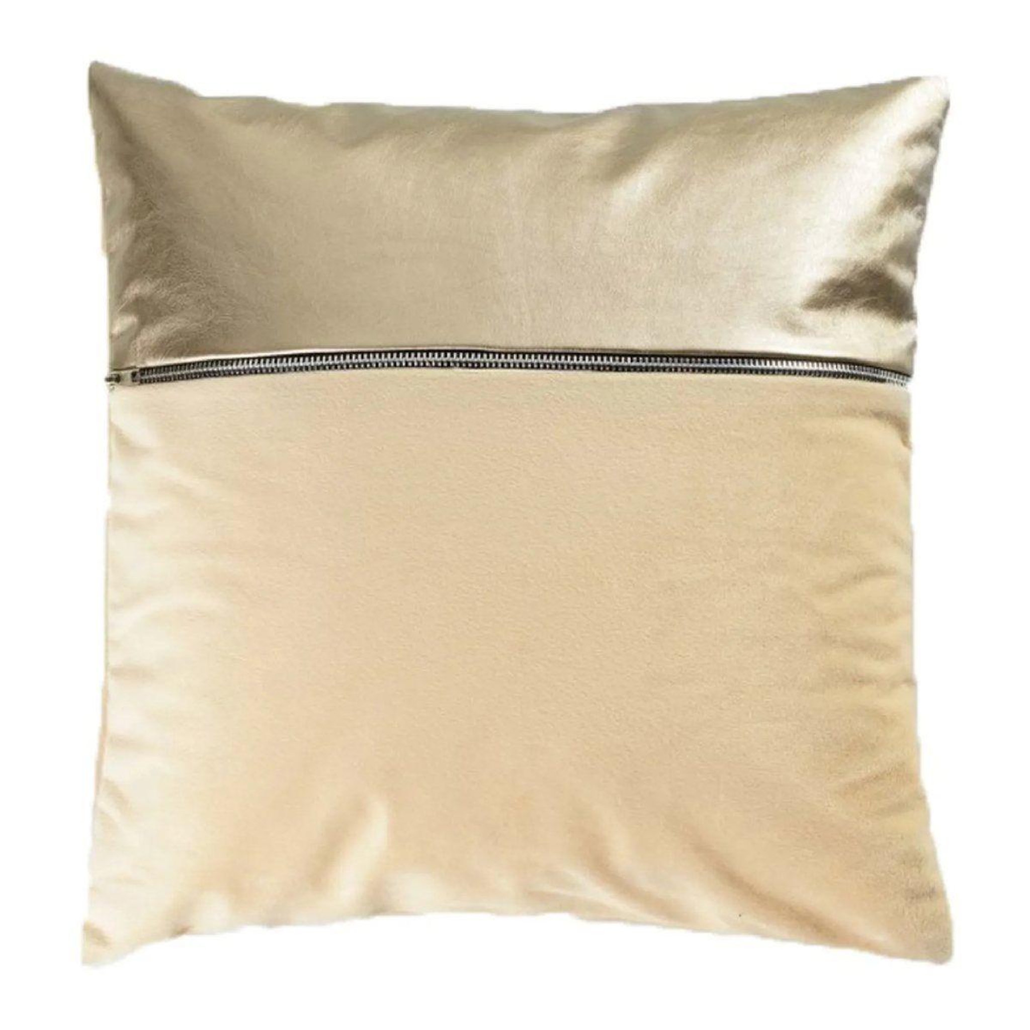 Douceur d'Intérieur Housse de coussin velours  aston  40x40cm jaune & or