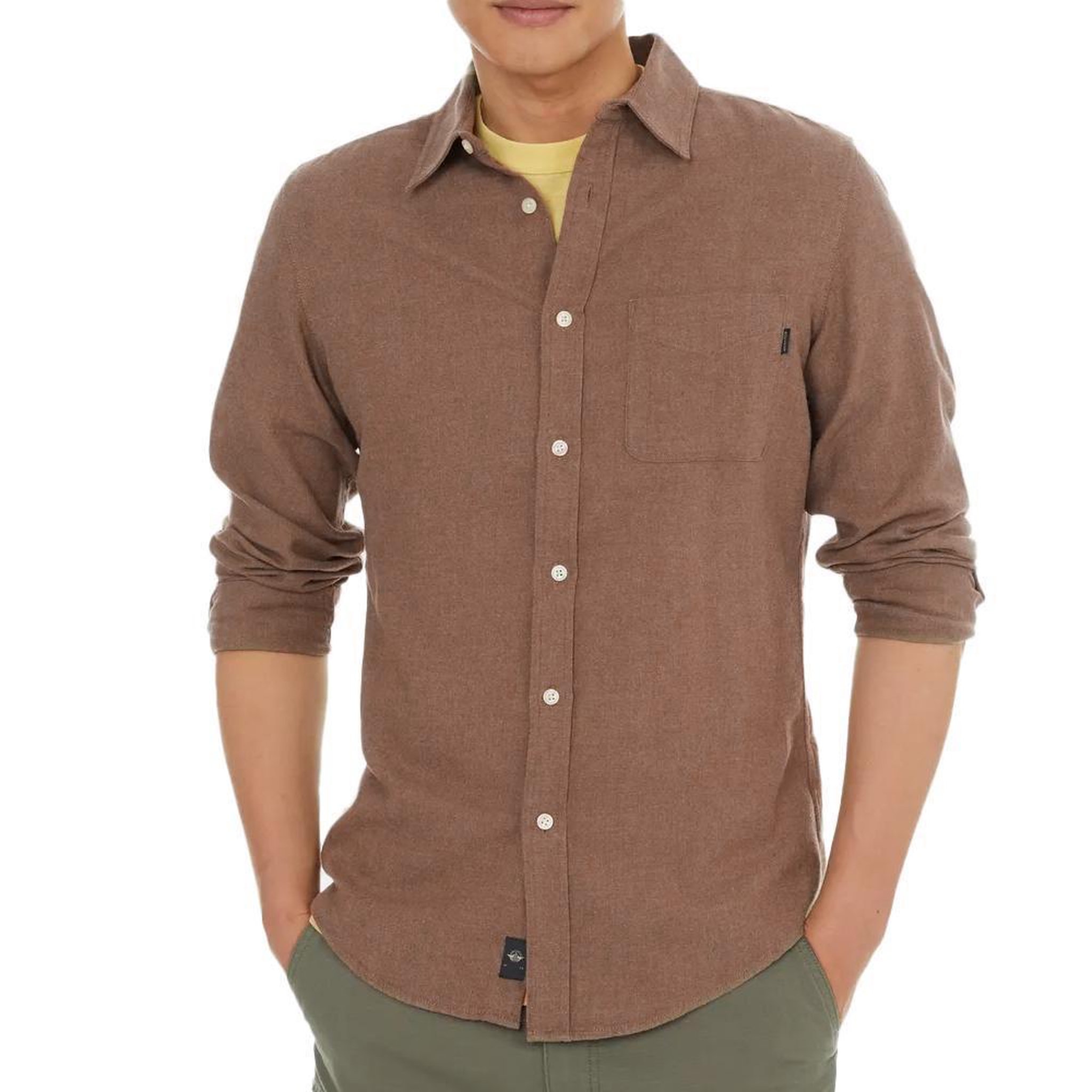 DOCKERS Chemise Marron Clair Homme Dockers Woven. Coloris disponibles : Marron
