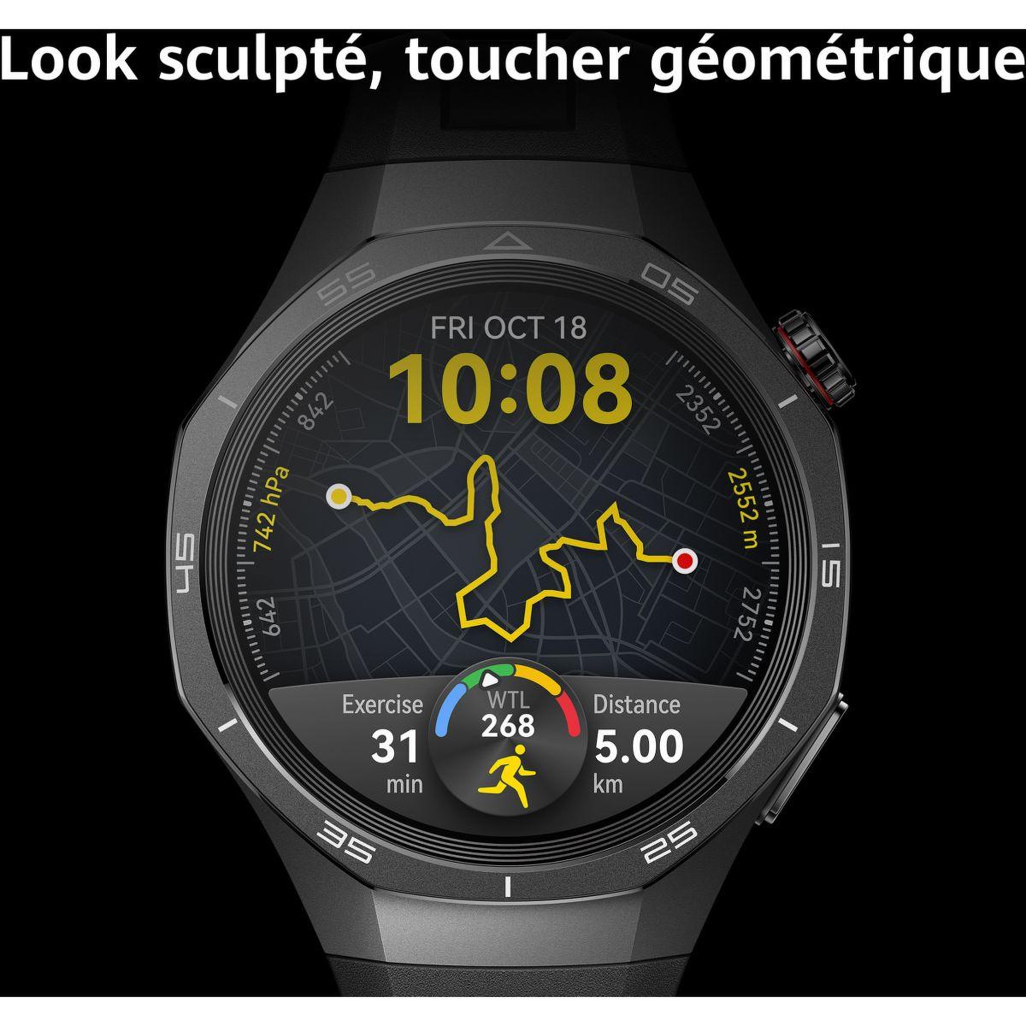 Voir la diapositive 4 : HUAWEI Montre connectée Pack Watch GT5Pro 46mm Noir +Buds Blancs