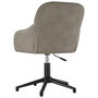 Voir la diapositive 5 : VIDAXL Chaise pivotante de bureau Gris clair Velours