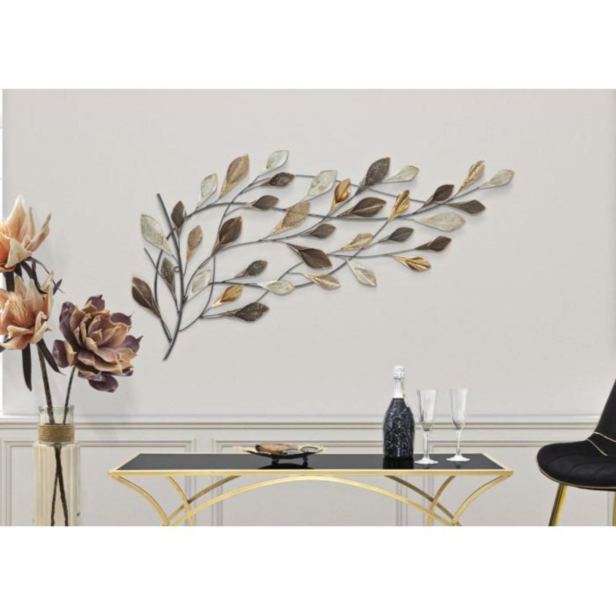 Paris Prix Décoration Murale en Métal  Ramo  115cm Multicolore