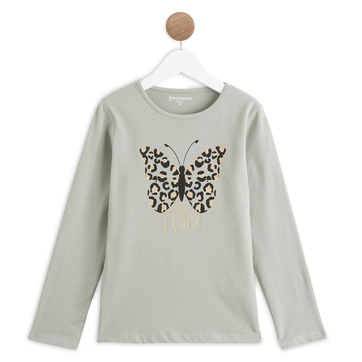INEXTENSO T-shirt manches longues papillons fille