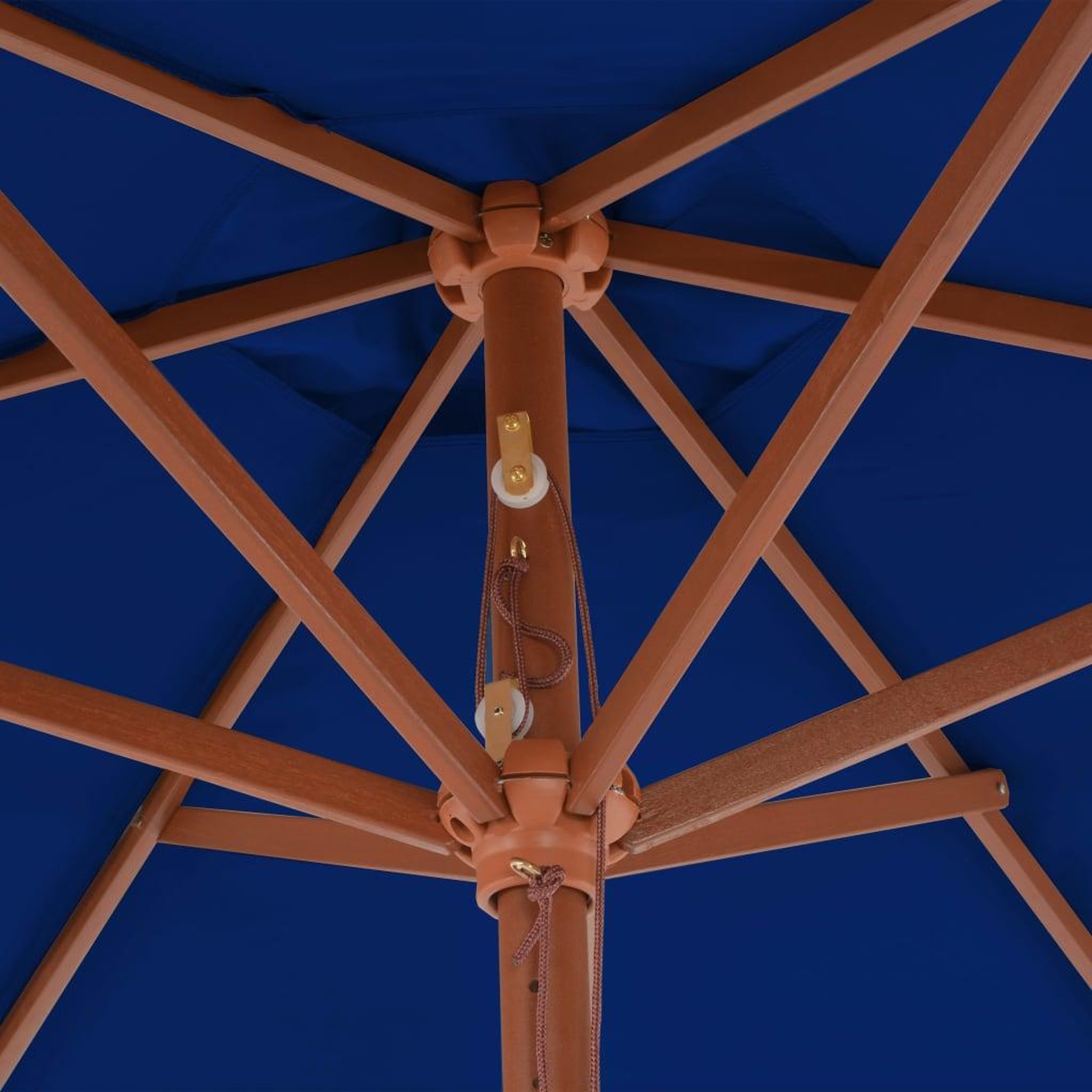 Voir la diapositive 5 : VIDAXL Parasol de jardin avec mat en bois bleu 270 cm