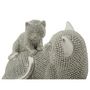 Voir la diapositive 3 : Paris Prix Statuette Déco Maman Chat & Chaton  Sparky  19cm Argent