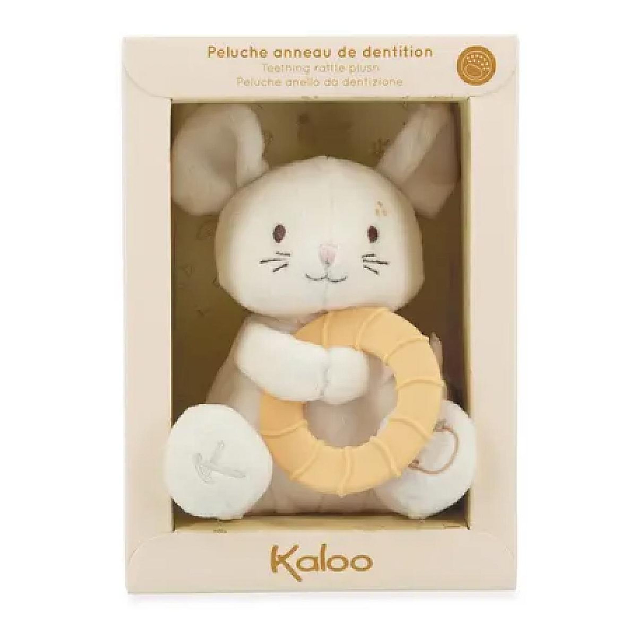 Kaloo Peluche Souris avec Anneau de Dentition Refrigerant