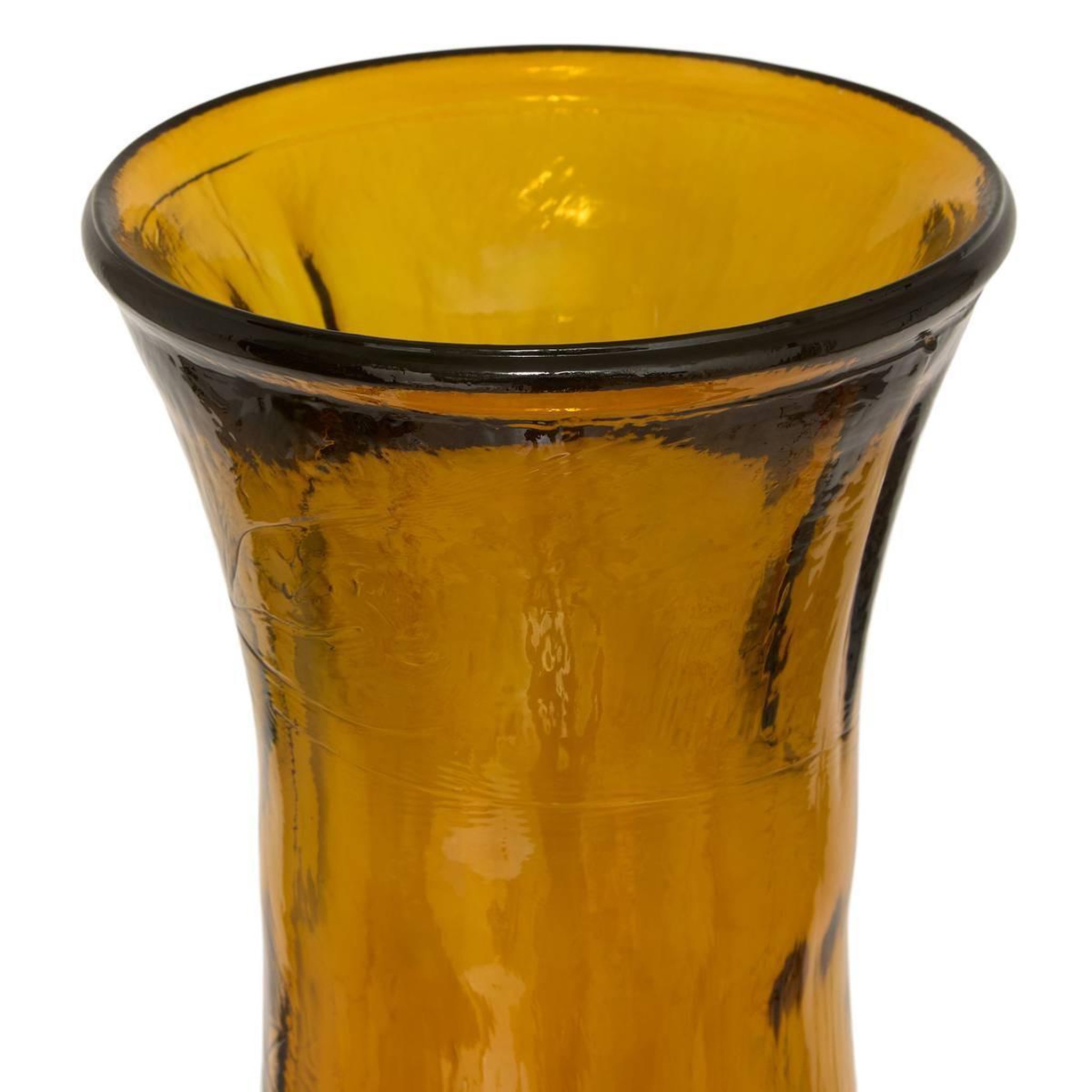Voir la diapositive 2 : ATMOSPHERA Vase en Verre Recyclé  Caria  75cm Jaune