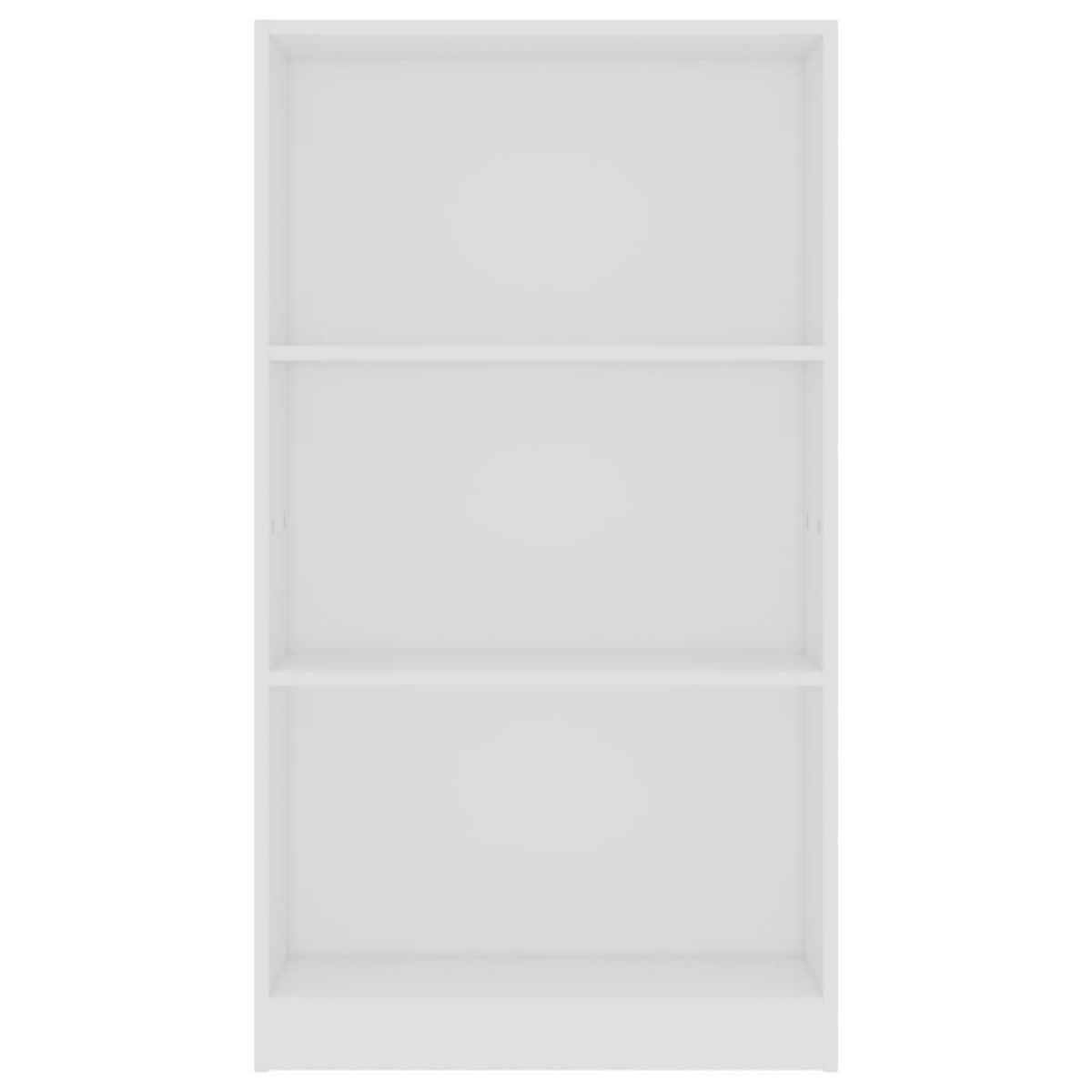 VIDAXL Bibliotheque 3 niveaux Blanc 60x24x109 cm Bois d'ingenierie