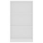 Voir la diapositive 4 : VIDAXL Bibliotheque 3 niveaux Blanc 60x24x109 cm Bois d'ingenierie