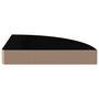 Voir la diapositive 5 : VIDAXL Etageres d'angle flottantes 4 pcs noir brillant 25x25x3,8cm MDF