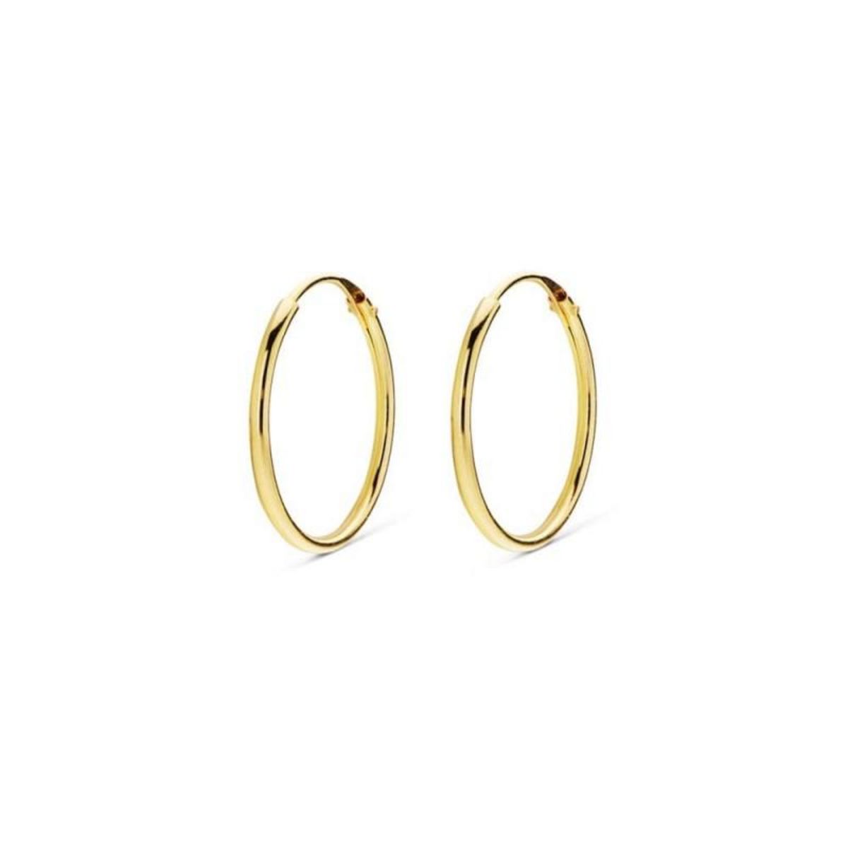 L'ATELIER D'AZUR Boucles d'Oreilles Créoles Or 18 Carats 750/000 Jaune