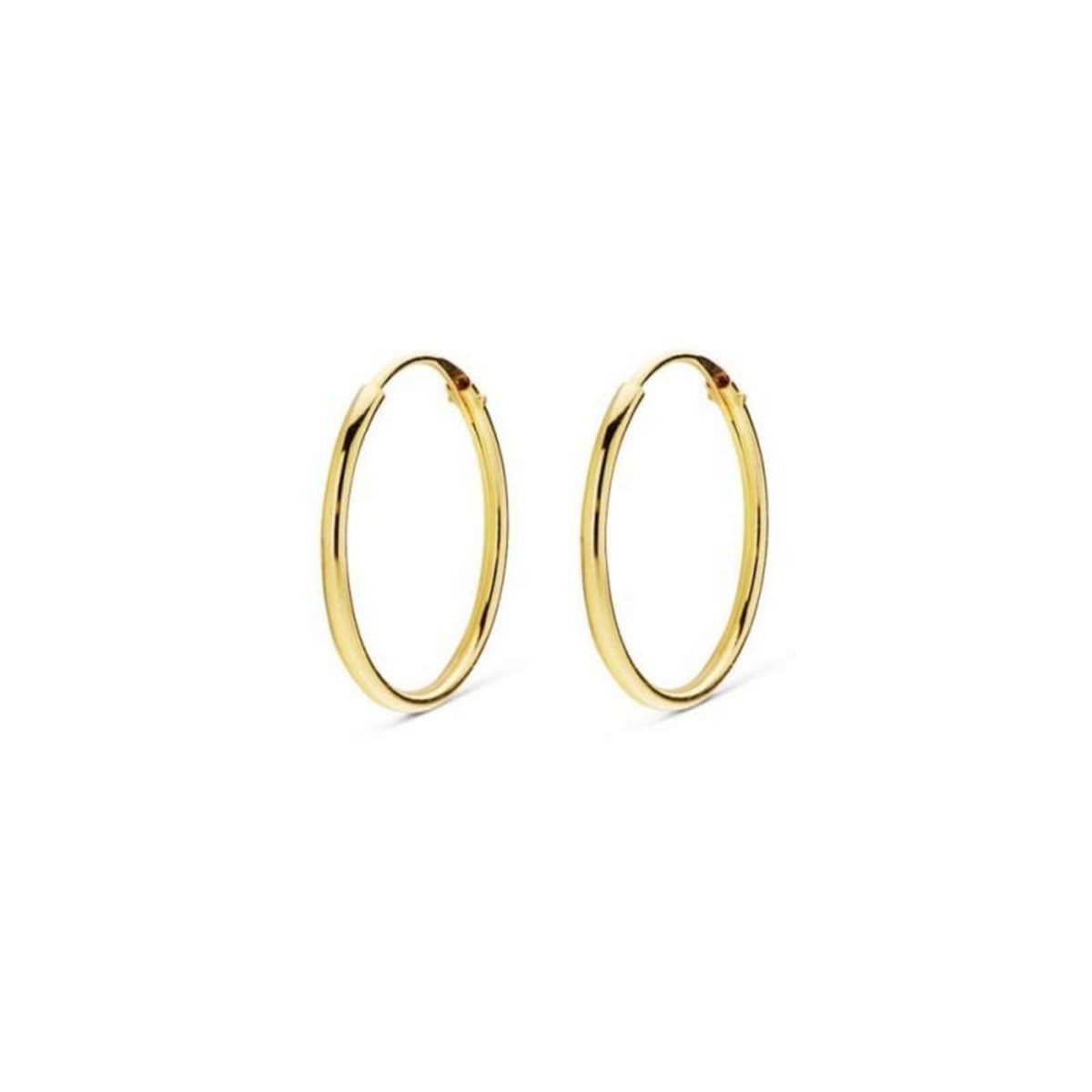 L'ATELIER D'AZUR Boucles d'Oreilles Créoles Or 18 Carats 750/000 Jaune