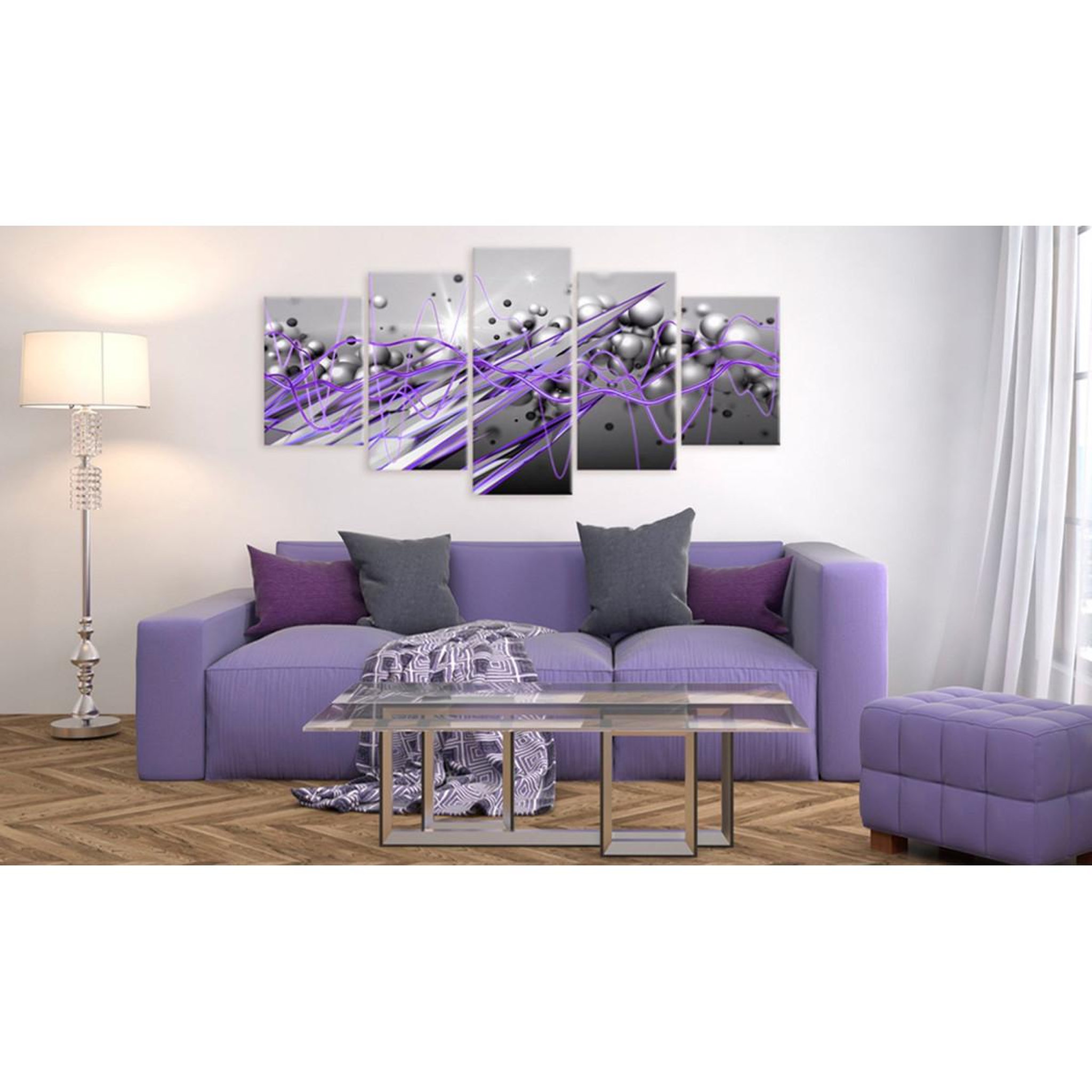 Voir la diapositive 2 : Paris Prix Tableau Imprimé  Purple Strike