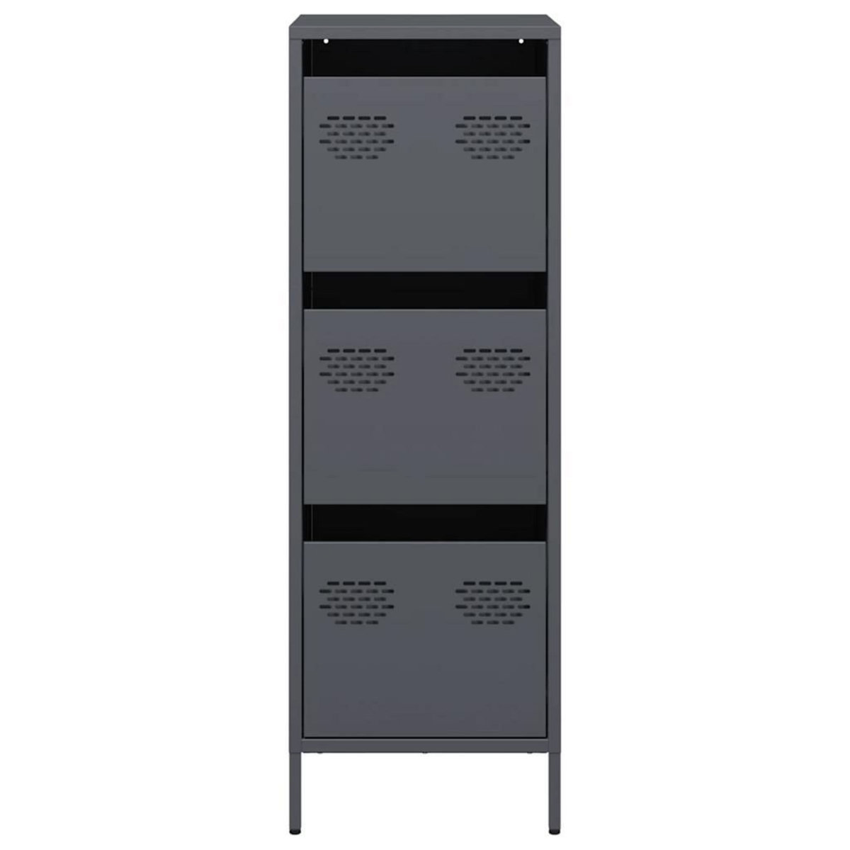 VIDAXL Buffet haut anthracite 39x35x103,5 cm acier